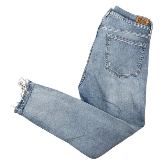 Polo Ralph Lauren Womens Mid-Rise Skinny Crop Blue Light Wash Denim Jeans 31x26 - Picture 2 of 16